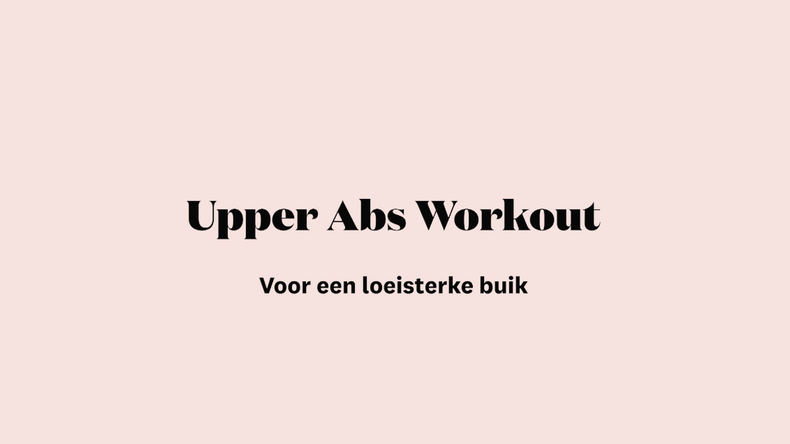 preview for Upper abs workout, voor een loeisterke buik