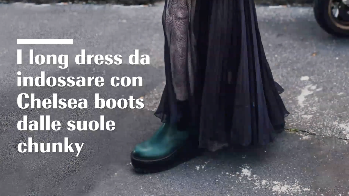 preview for I long dress da indossare con Chelsea boots dalle suole chunky