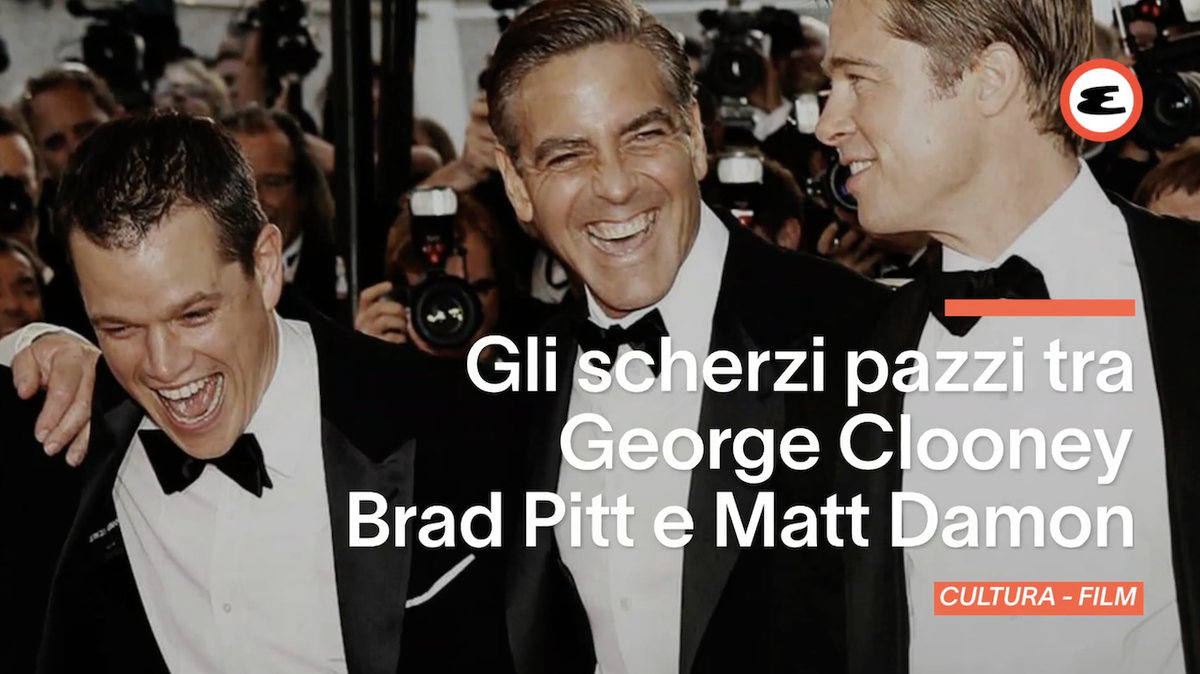 preview for Gli scherzi pazzi tra George Clooney, Brad Pitt e Matt Damon