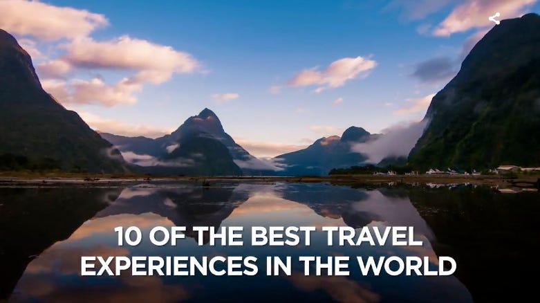 Video player poster image preview for 10 of the best travel experiences in the world