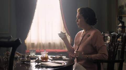 preview for The First Look of Olivia Colman as The Queen in The Crown