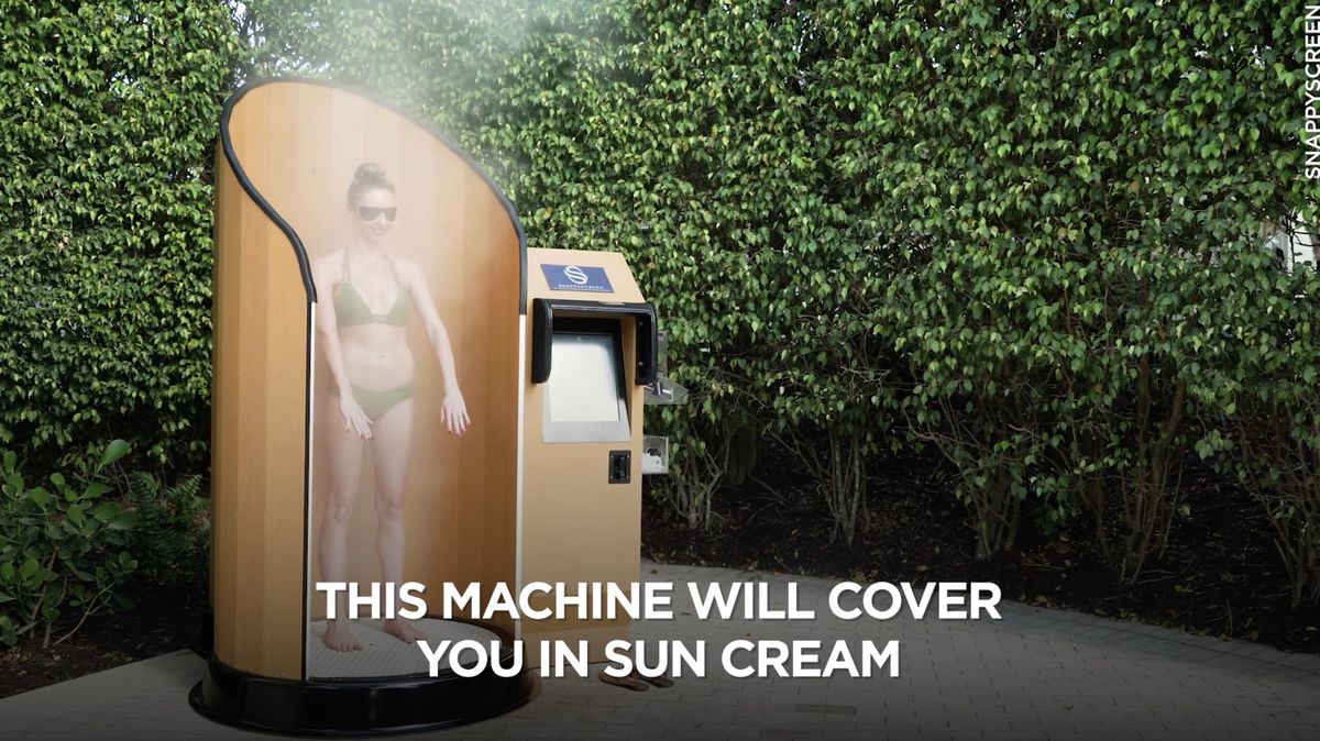 preview for This machine will cover you in sunscreen