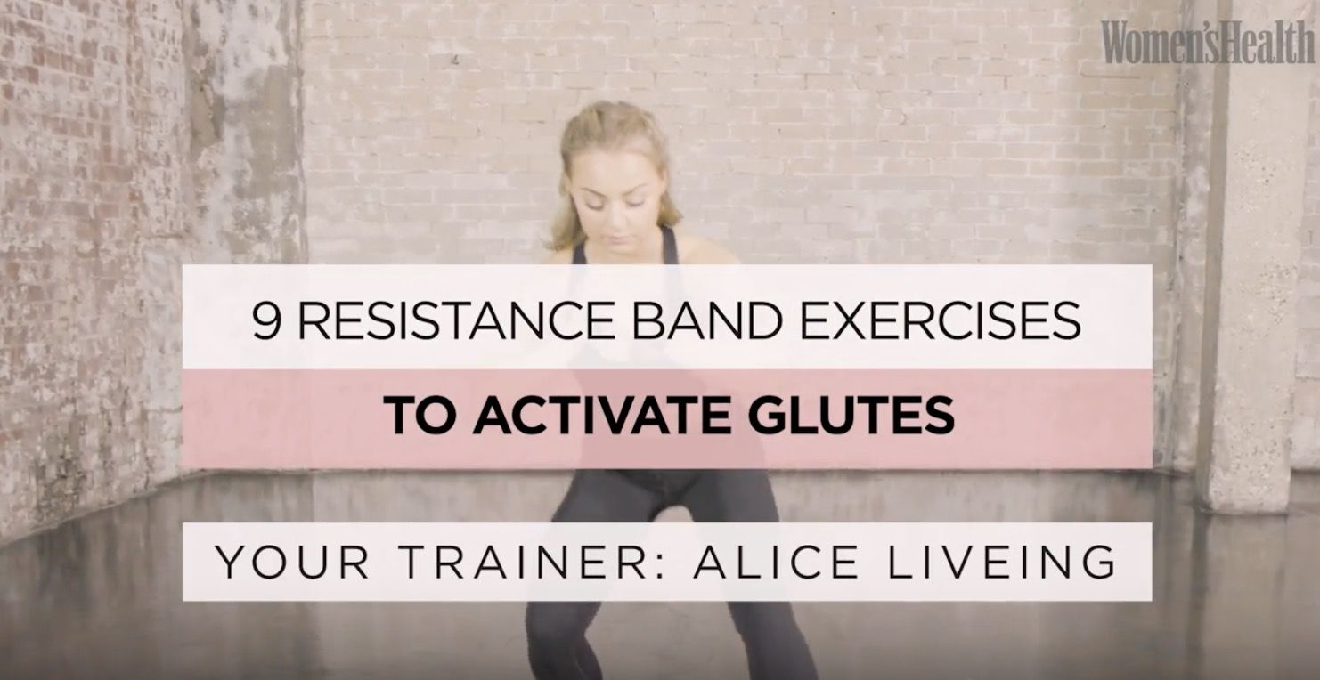 Resistance bands discount for bigger glutes