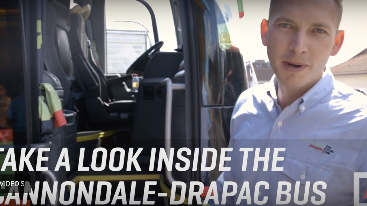 preview for Rondleiding de Tourbus van Cannondale-Drapac