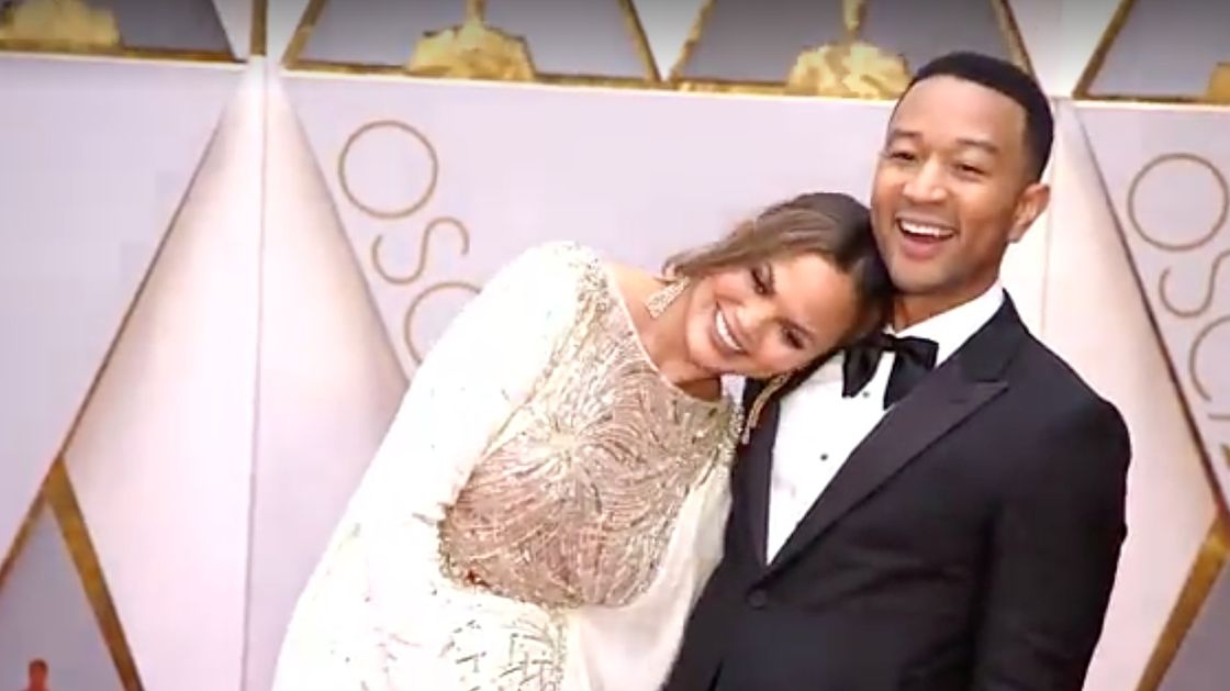 preview for Chrissy Teigen and John Legend at the 2017 Oscars