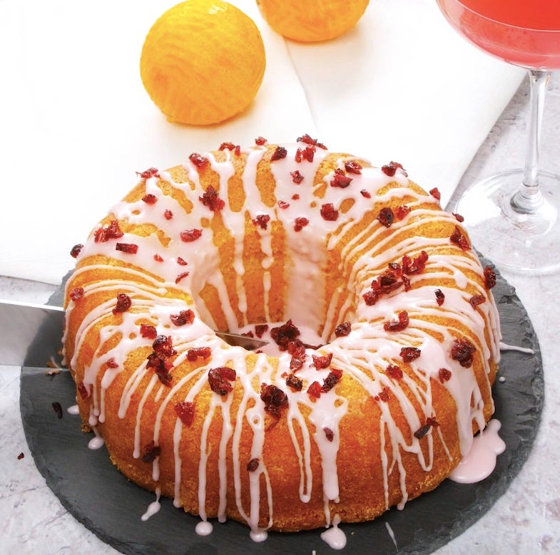 this cosmopolitan cocktail cake