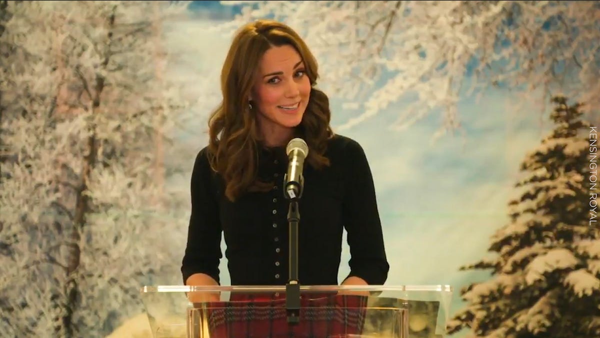 preview for Kate Middleton and Prince William hosted a Christmas party for families of military personnel