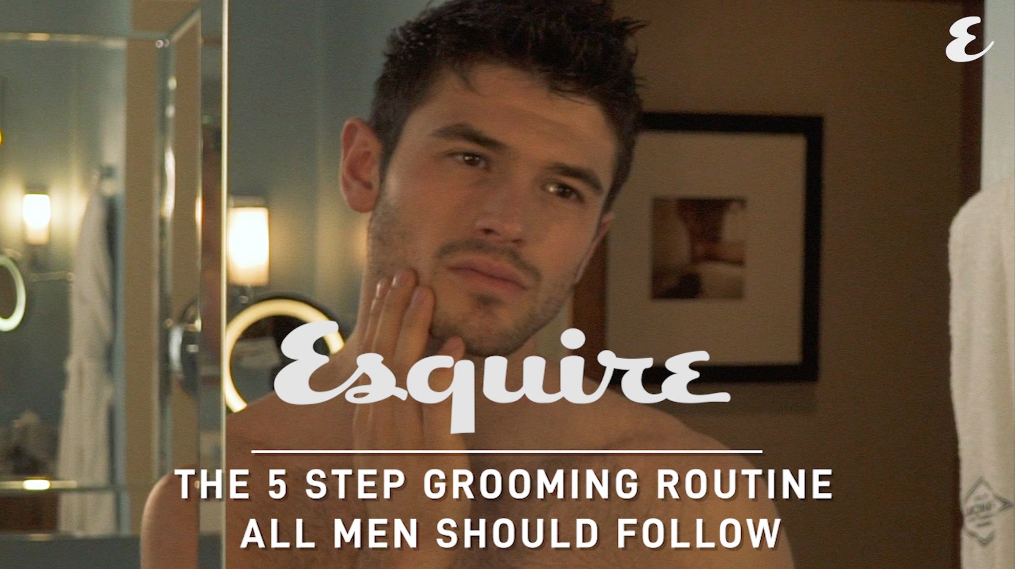 men grooming eyebrows