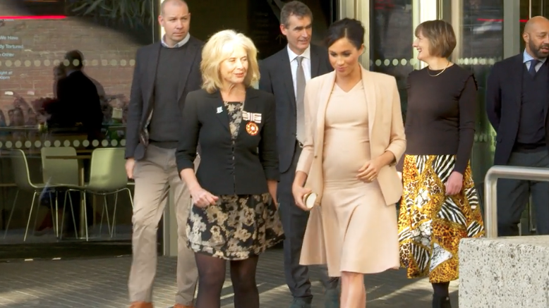 preview for The Duchess of Sussex visits the National Theatre
