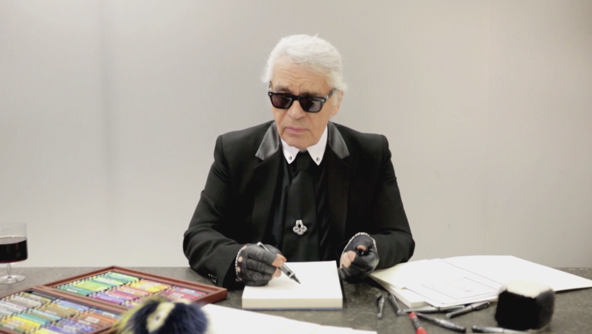preview for Karl Lagerfeld on His First Day at Fendi