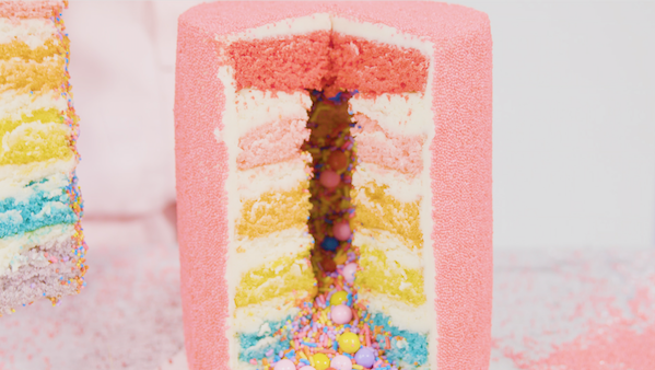 preview for This Sprinkle Explosion Cake Will Give You Major ASMR Tingles