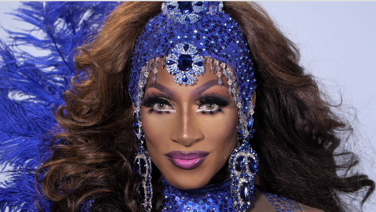 preview for Drag Race Contestant Jaida Essence Hall Creates a Royal Blue Drag Look Fit 4 a Queen | Cosmo Queens