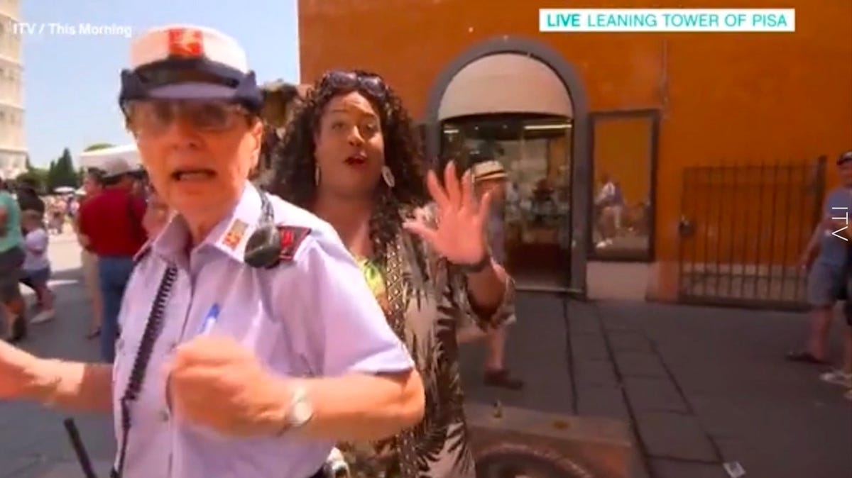 Alison Hammond with the police on This Morning