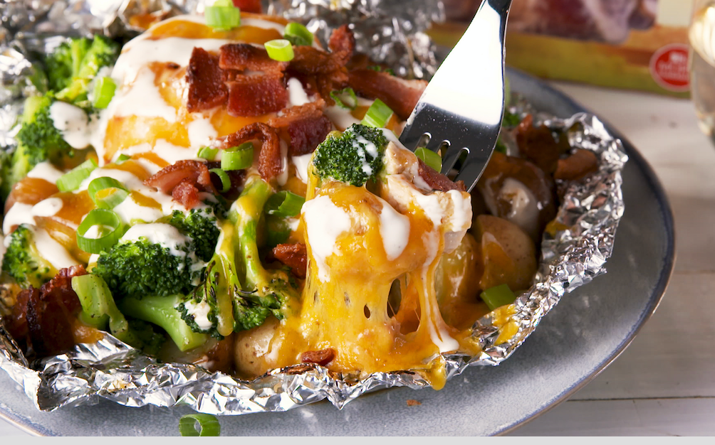 Chicken-Bacon-Ranch Foil Packs Recipe 