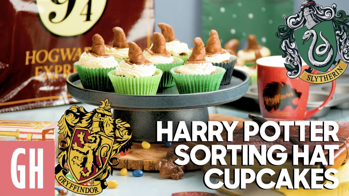 preview for Harry Potter Sorting Hat Cupcakes