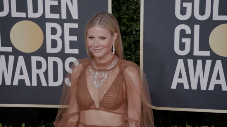 preview for Gwyneth Paltrow wearing Fendi at the 2020 Golden Globes