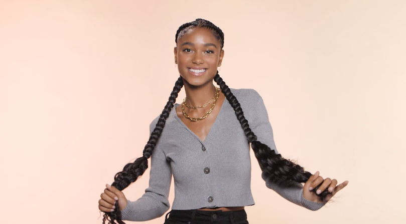 How to Create a Two-Into-One Freestyle Braided Hairstyle - Cosmo's