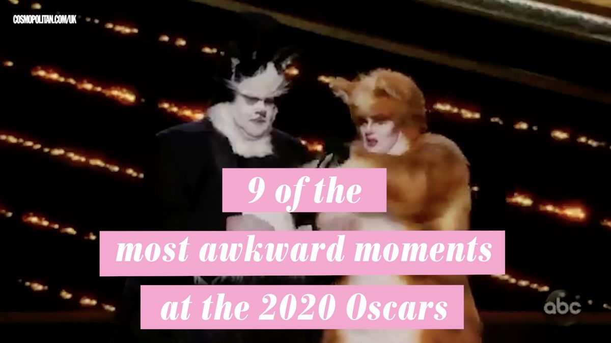 preview for 9 of the most awkward moments at the Oscars 2020
