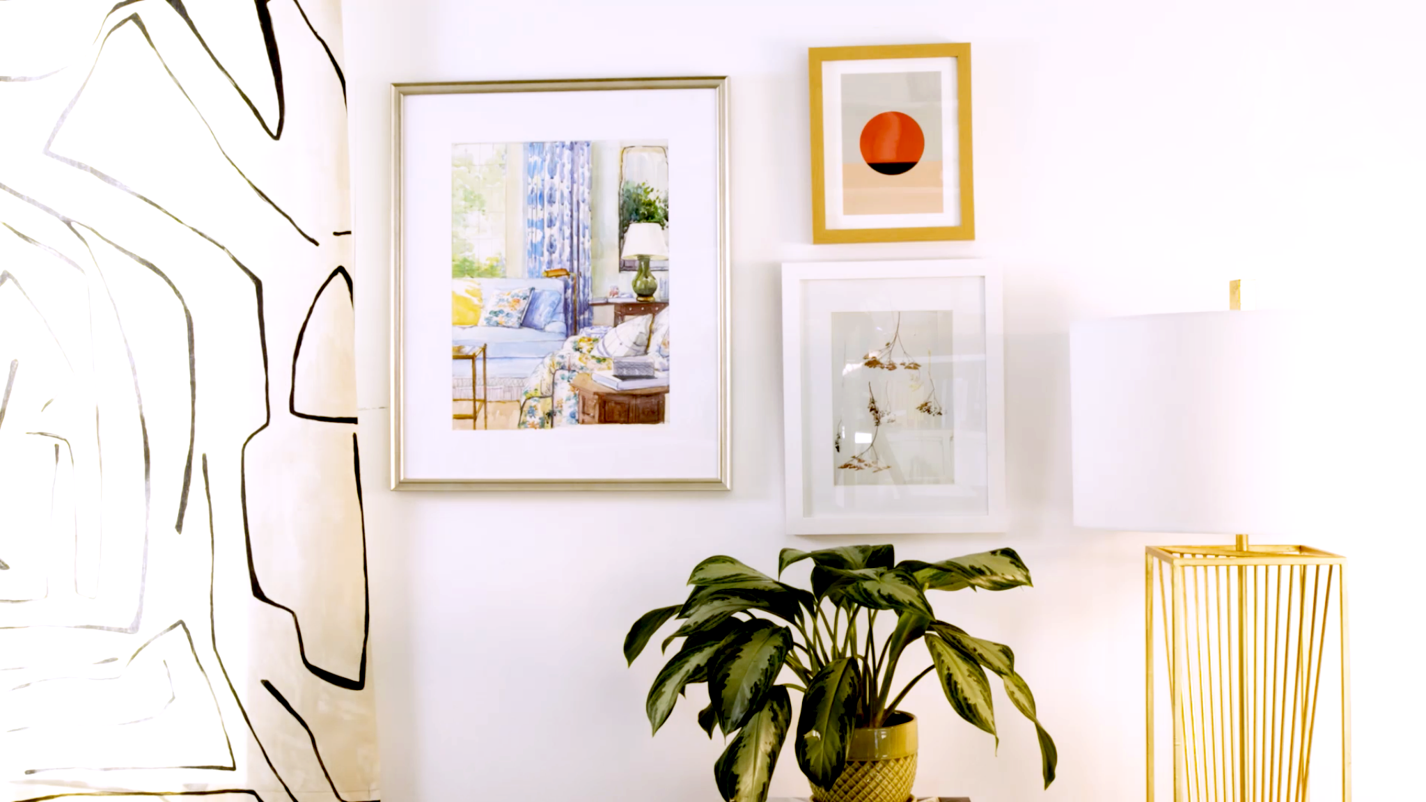 how to hang wall art