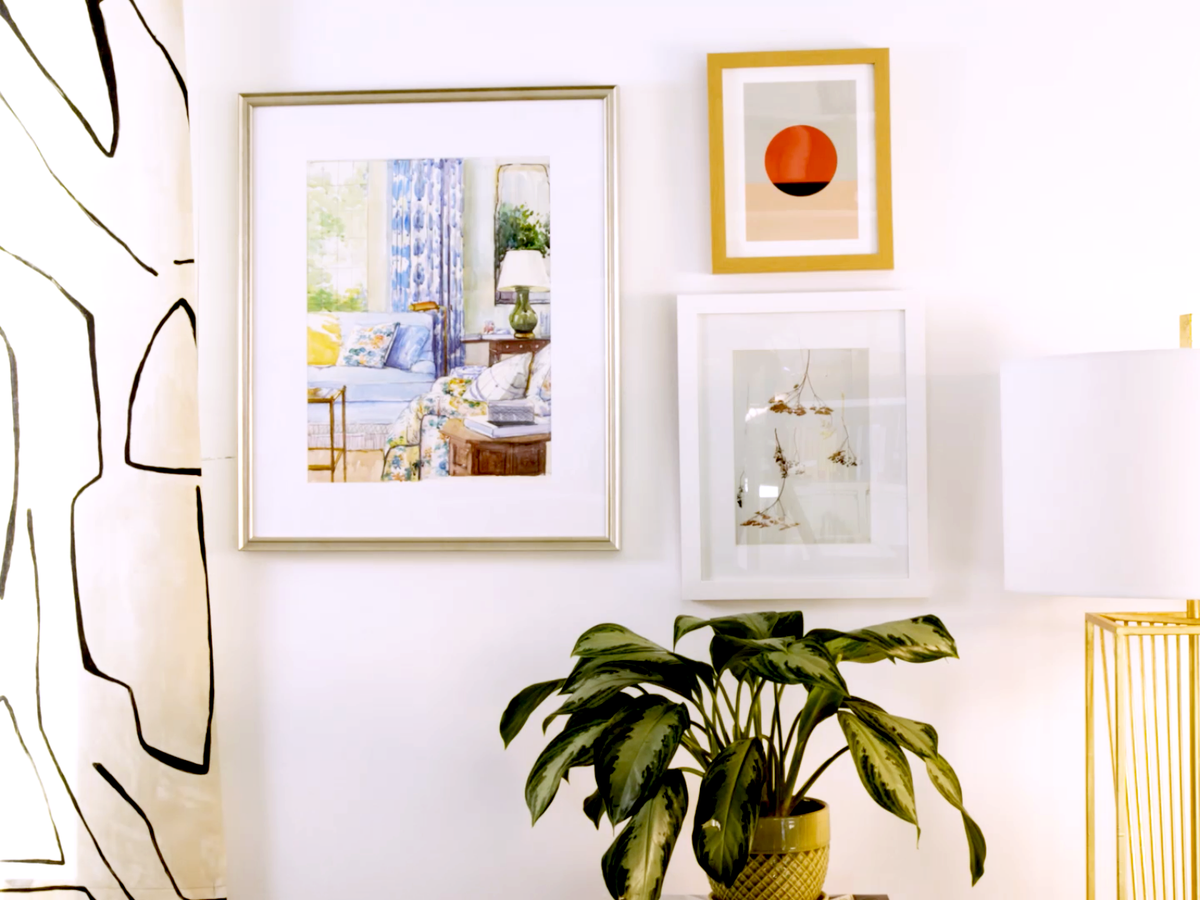 How To Hang Large Wall Art & Frames