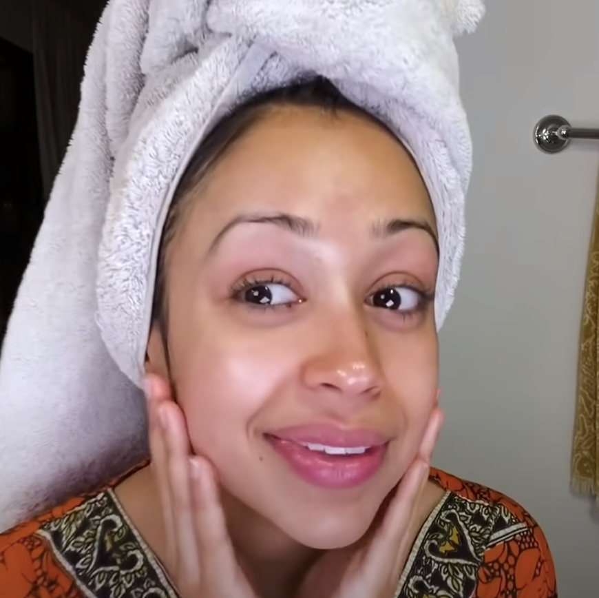Liza Koshy Go to Bed with Me Video Nightly Skin Care Routine