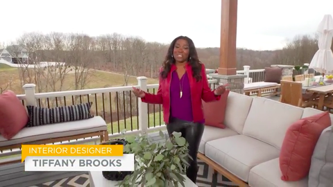 preview for Designer Tiffany Brooks  Gives Tour of Exterior of HGTV's 2020 Smart Home