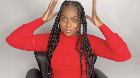 Featured image of post Jumbo Knotless Goddess Box Braids / Because you are able to leave them in for so long, maintenance is a breeze, and time spent getting ready in the mornings is cut down drastically.