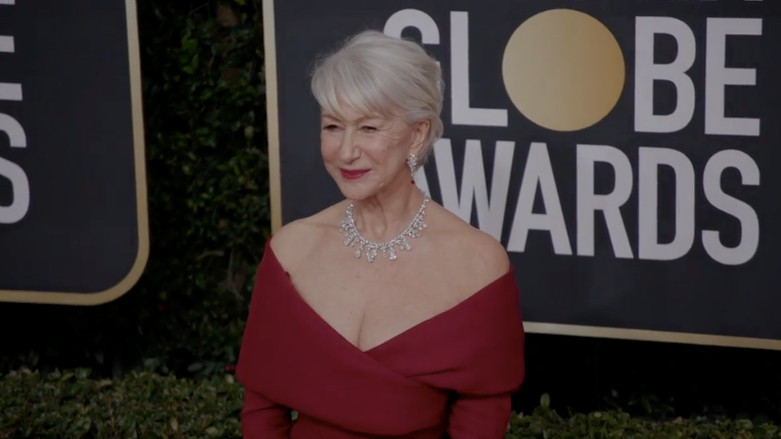 helen mirren wears white cannes