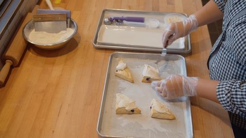 preview for Ree Drummond’s Blueberry Scones With Vanilla Icing