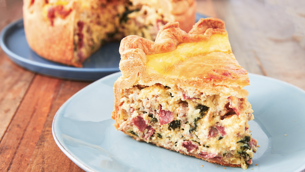 preview for Pizza Rustica Is Basically A Giant Deep Dish Quiche With The World's Flakiest Crust