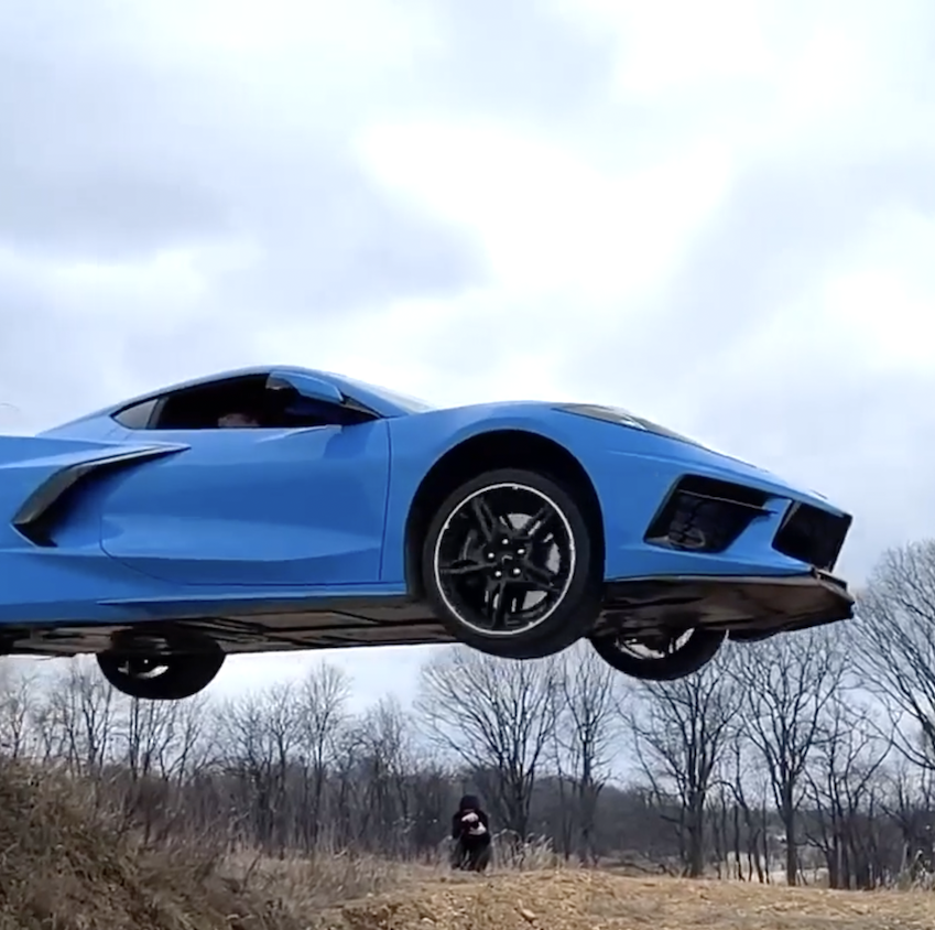 Yes, You Can Jump a C8 Corvette
