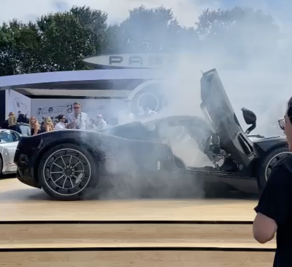 Car Show Attendee Sets Off Fire Extinguisher in $2.3 Million Pagani Utopia Supercar During Monterey Car Week