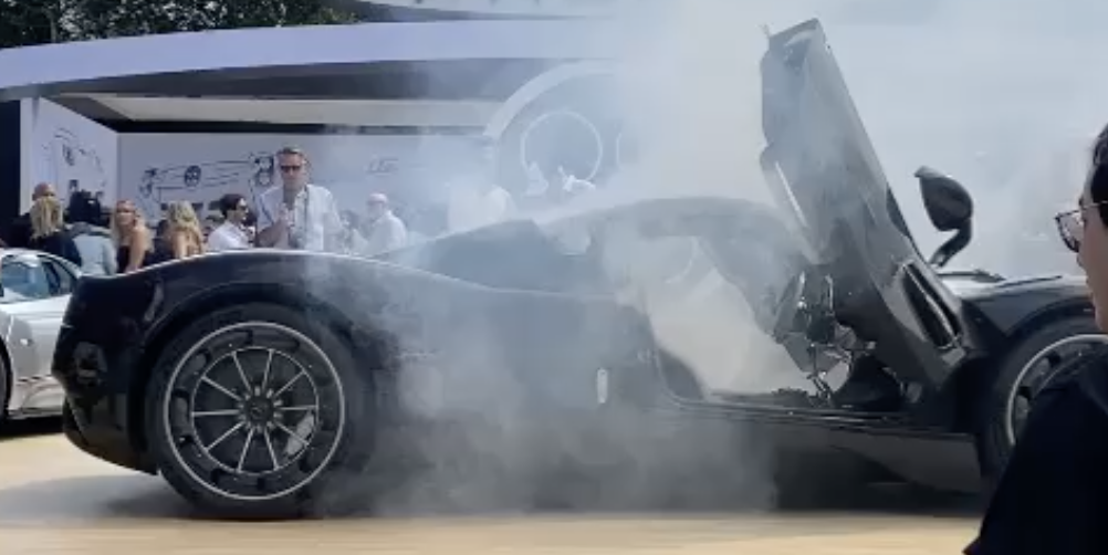 Car Show Attendee Sets Off Fire Extinguisher in $2.3 Million Pagani Utopia Supercar During Monterey Car Week