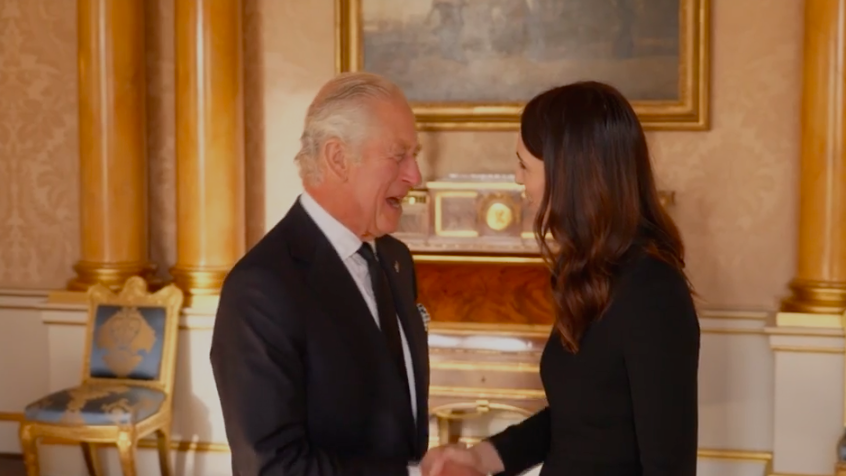 preview for Jacinda Ardern meets King Charles III at Buckingham Palace
