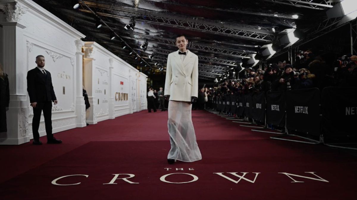 preview for Emma Corrin at the finale celebration of 'The Crown'