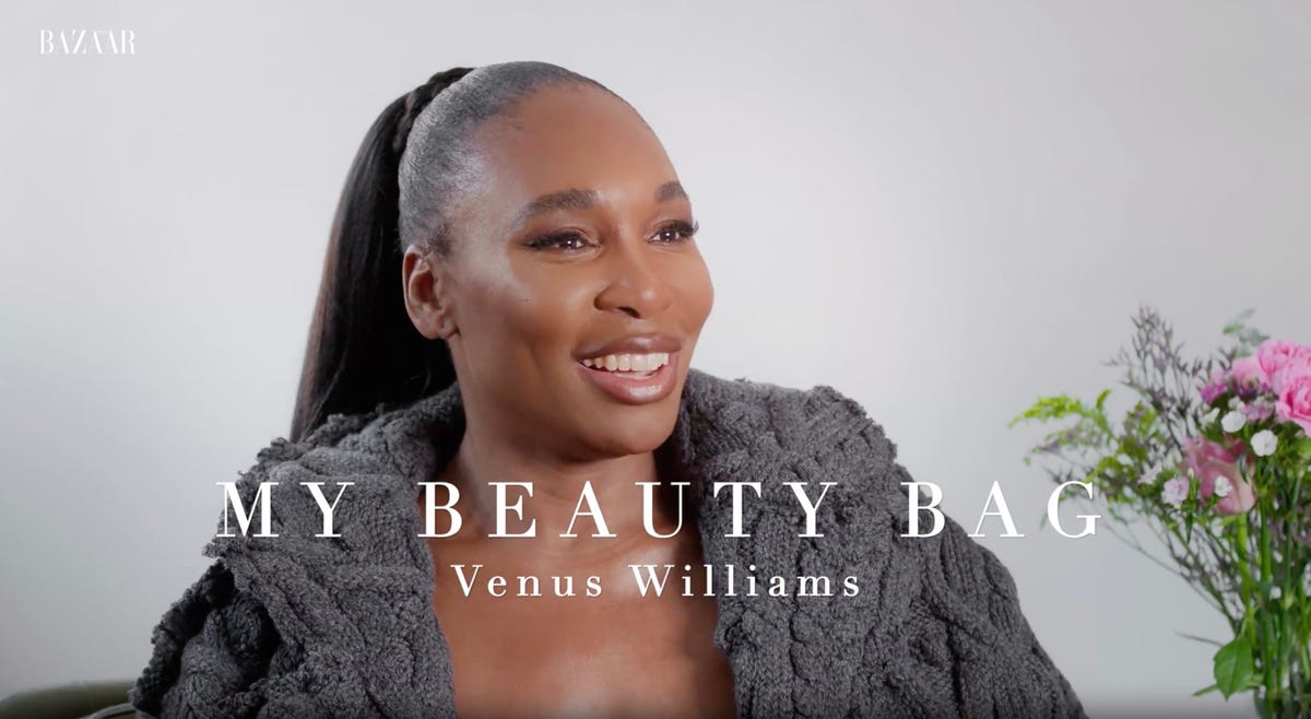 Tennis champion Venus Williams shares an exclusive look inside her beauty bag