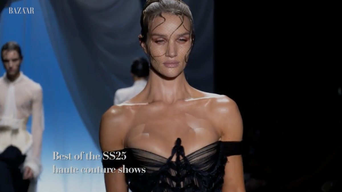 Video player poster image preview for Highlights from the spring/summer 2025 haute couture shows