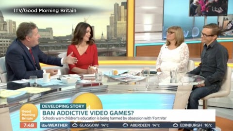 Good Morning Britain Is Fortnite Addicrive Good Morning Britain S Piers Morgan Hits Out At Parents For Fortnite Addiction