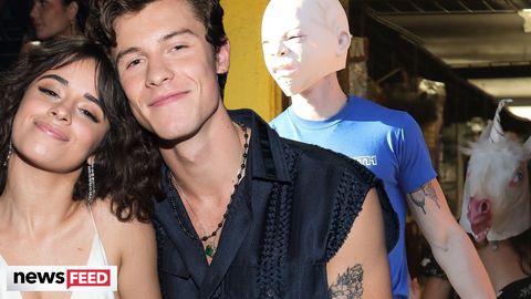 preview for Shawn Mendes & Camila Cabello Wear WEIRD AF Masks To Troll Paparazzi!