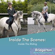 regé jean page and phoebe dynevor learn horseback riding for bridgerton roles