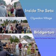 inside the sets bridgerton's clyvedon village
