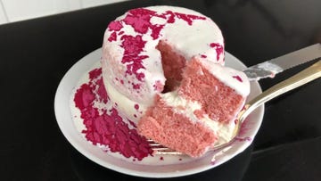 Food, Frozen dessert, Dish, Pink, Cuisine, Spumoni, Dessert, Buttercream, Ingredient, Icing, 