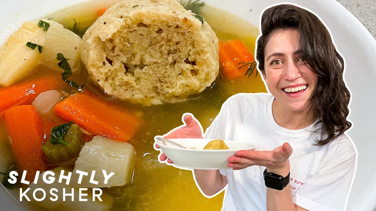 preview for Tess Makes Her Dad's Favorite Jewish Holiday Matzo Ball Soup
