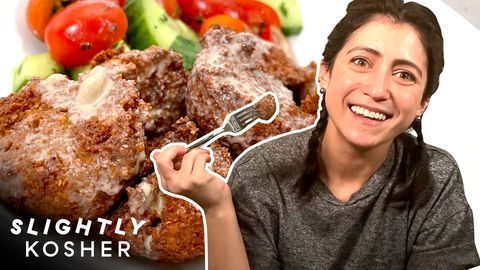 preview for Tess Makes Her Family's Favorite Falafel Recipe | Slightly Kosher