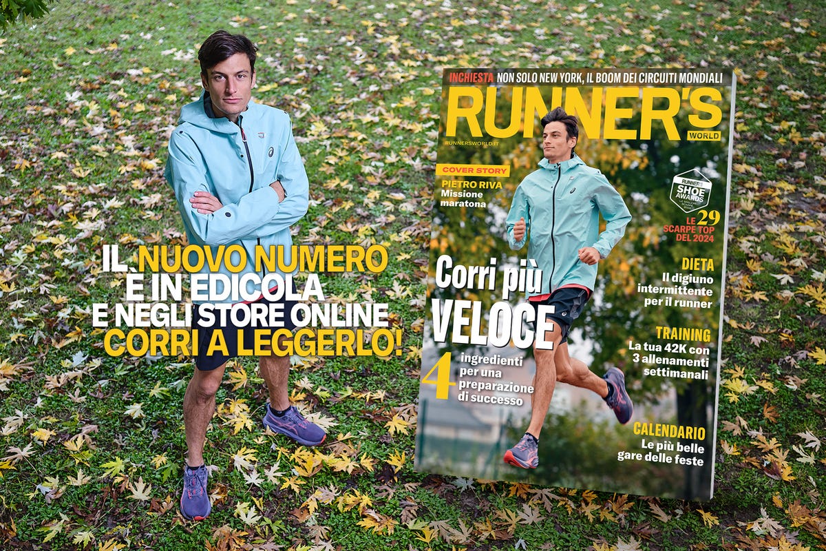 preview for Pietro Riva protagonista della cover di Runner's World