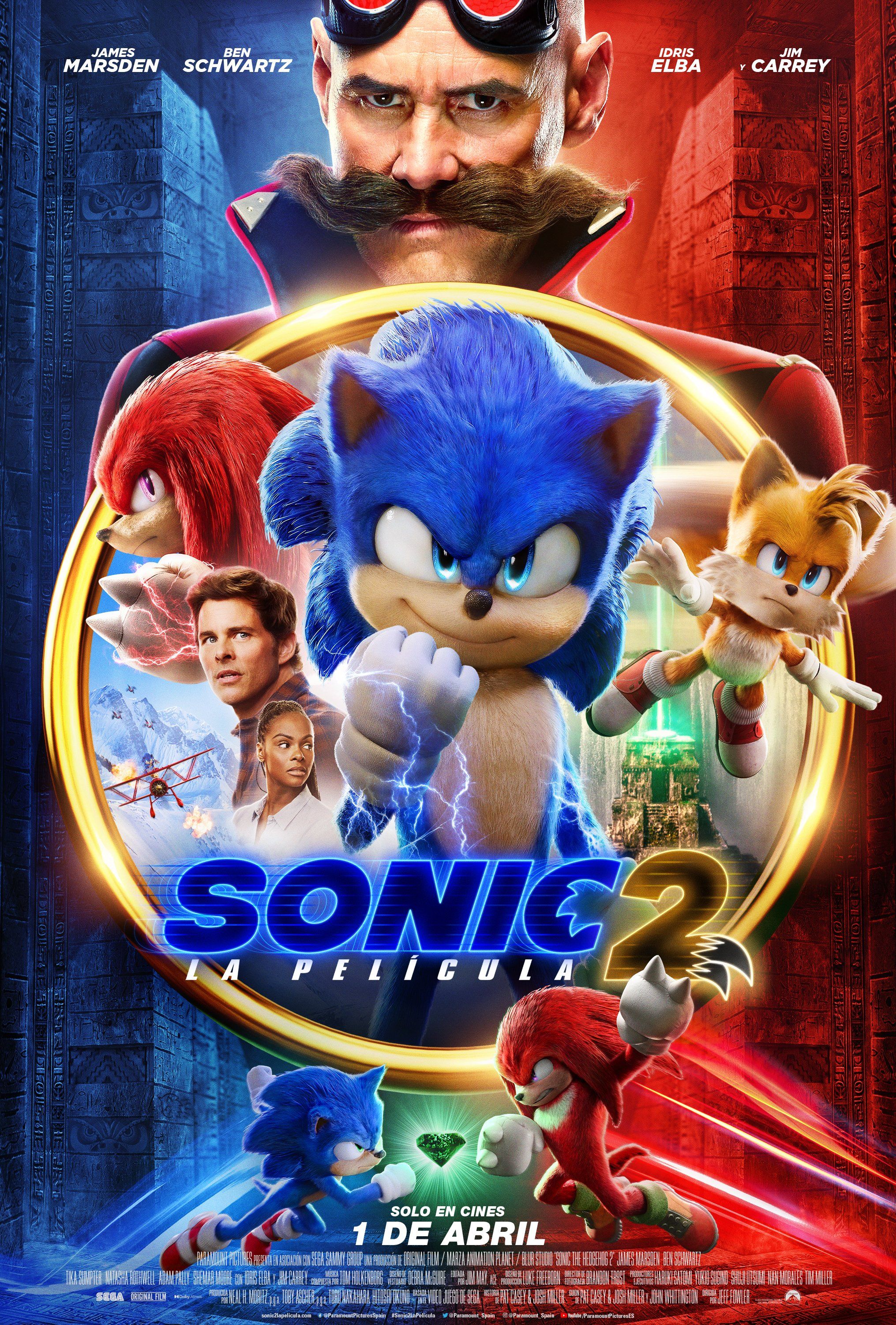 Sonic 2 La película: trailer, póster, fecha de estreno...