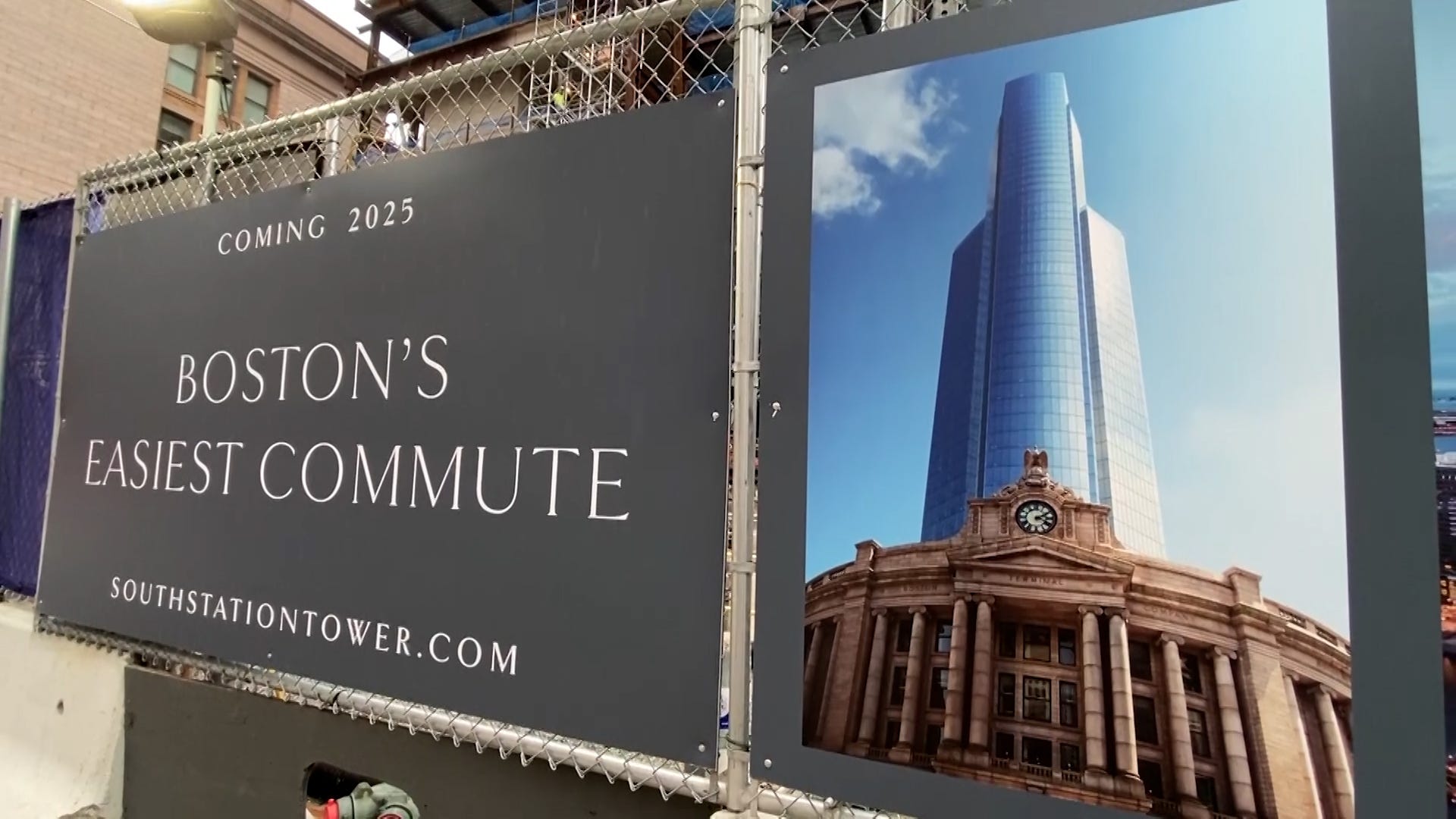 Project Team Installs 'Sky Mat' in Boston Tower, 2021-10-19