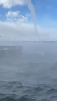 Video: Steam Devil, steam fog rolls over Lake Champlain