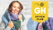 gh stitch club how to knit a scarf for beginners