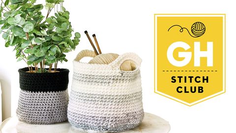 preview for How To Make a DIY Crochet Basket | Stitch Club